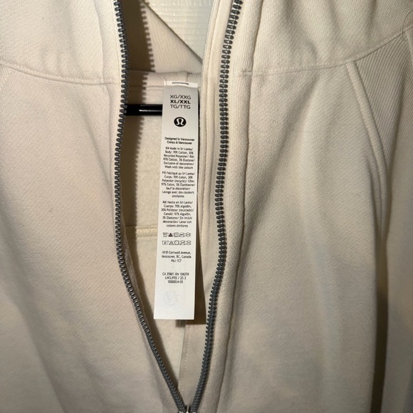 lululemon athletica women’s Off-White scuba - Picture 2 of 2